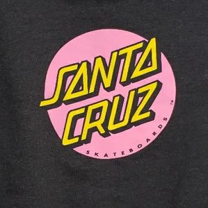 Santa Cruz Skateboards M Pink/grey pullover hoodie